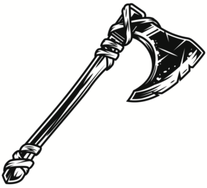 Illustration of a Viking axe