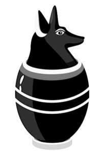 Illustration of a canopic jar