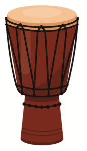 Illustration of a djembe