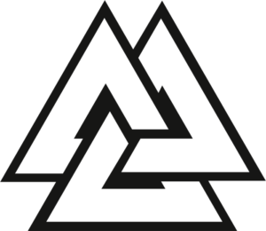 Illustration of a valknut